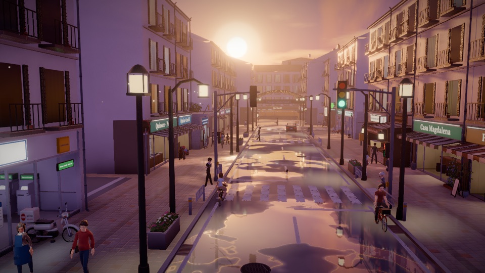 Barrio del Candil at dusk